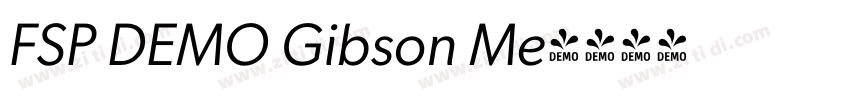 FSP DEMO Gibson Me字体转换 FSP DEMO Gibson Me字体转换